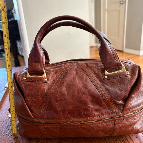Kooba Hadley Brown Satchel Purse Y2K - Picture 11 of 16